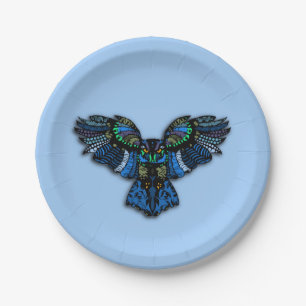 Blue Owl Paper Plates