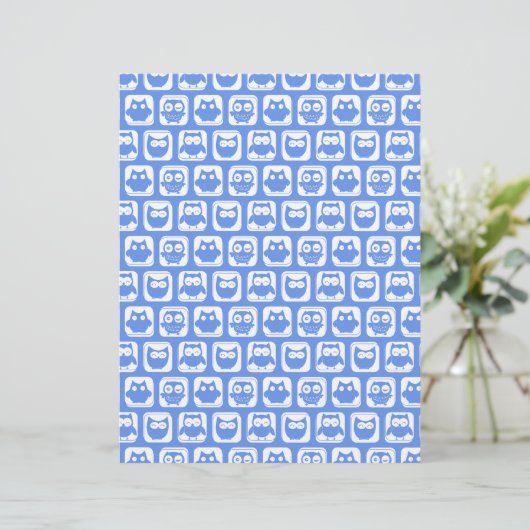 Blue Owl Pattern (Standing Front)