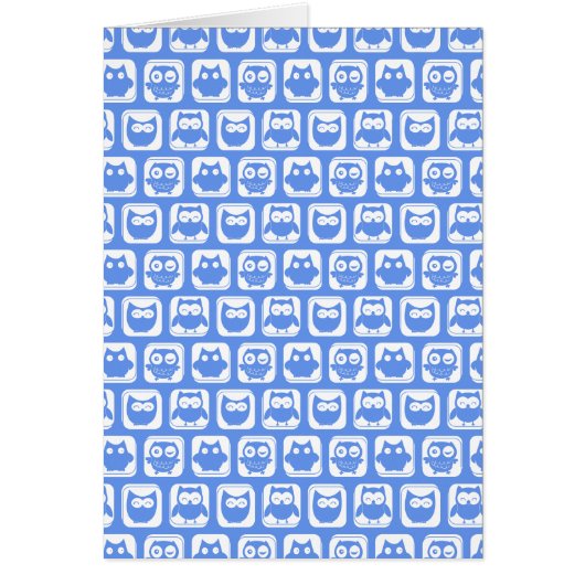 Blue Owl Pattern Cards (Front)
