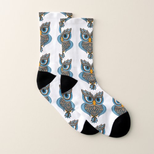 Blue Owl Socks