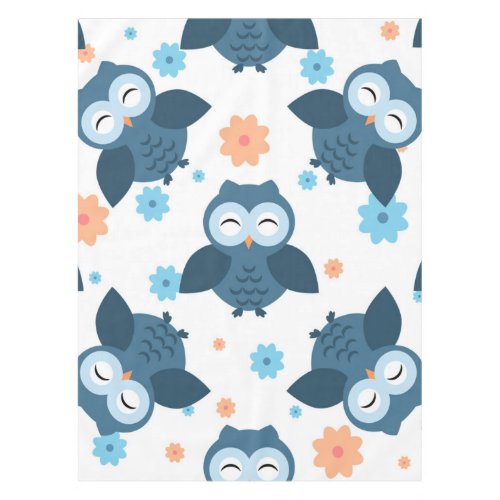 Blue Owl Tablecloth