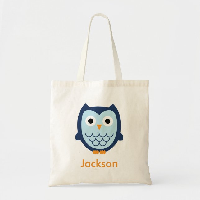 Blue Owl Tote Bag (Front)