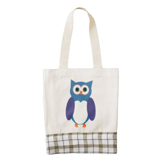 Blue Owl Zazzle HEART Tote Bag