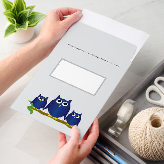 Blue Owls Design Envelope Mailers