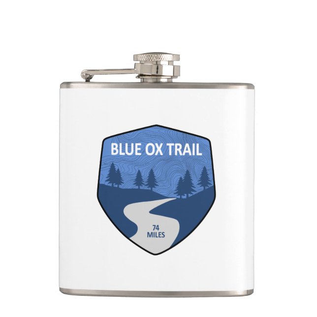 Blue Ox Trail Flask (Front)