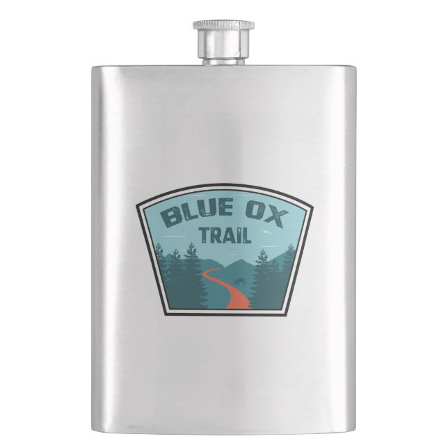 Blue Ox Trail Flask (Front)
