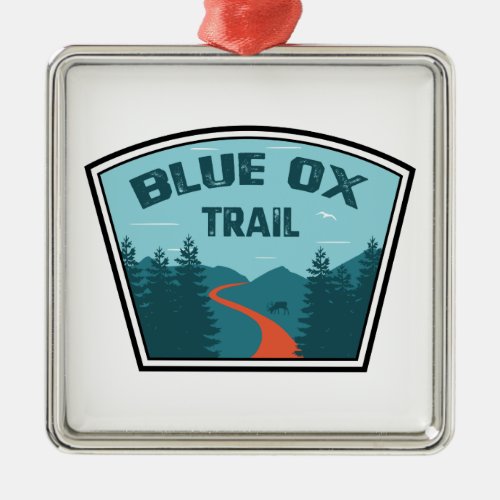 Blue Ox Trail Metal Ornament