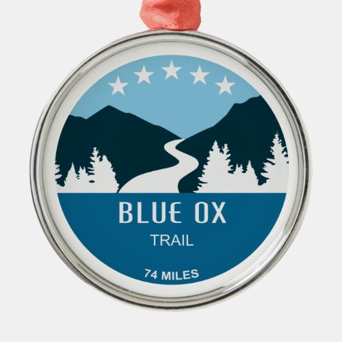 Blue Ox Trail Metal Ornament