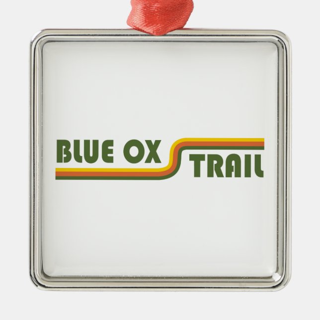 Blue Ox Trail Metal Ornament (Front)