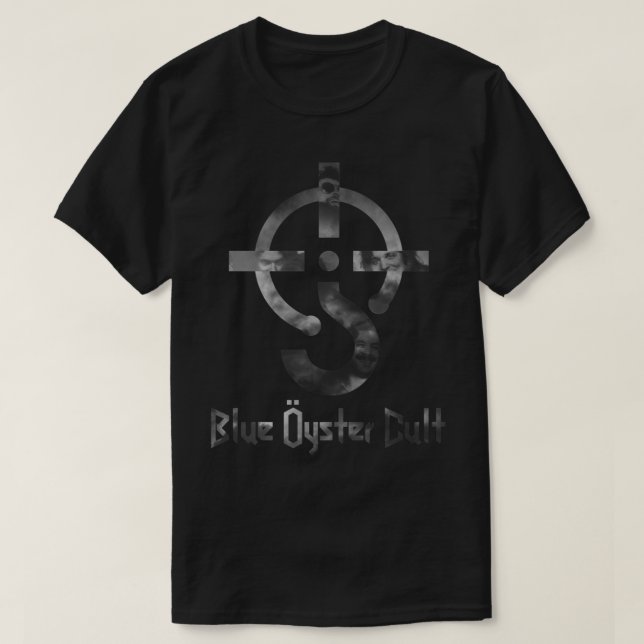 Blue oyster cult - black and white - with text Ess T-Shirt (Design Front)