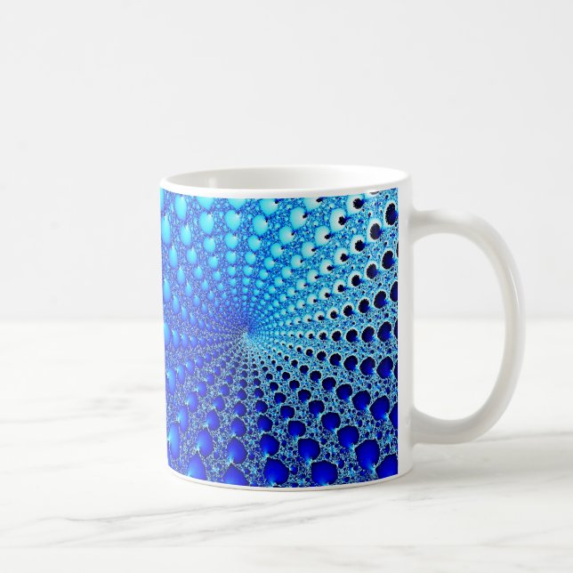 Blue Oyster Spiral Coffee Mug (Right)