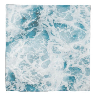 Blue Pacific Ocean Wave Duvet Cover