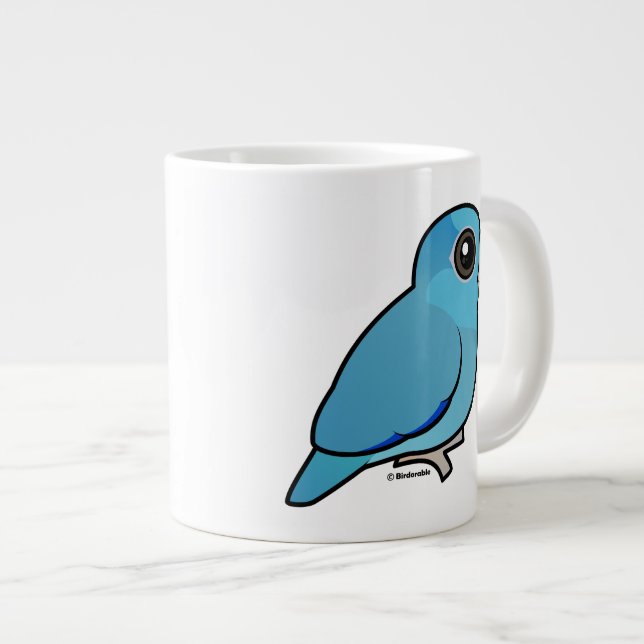 Blue Pacific Parrotlet Large Coffee Mug (Front Right)
