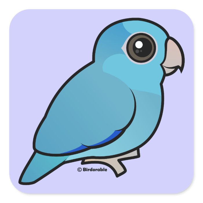 Blue Pacific Parrotlet Stickers