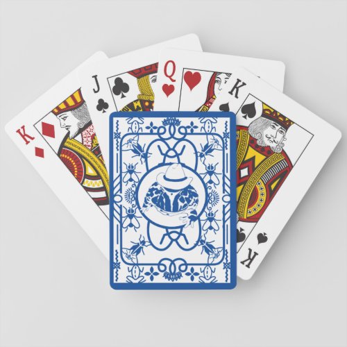Blue Pacman Frog Playing Cards