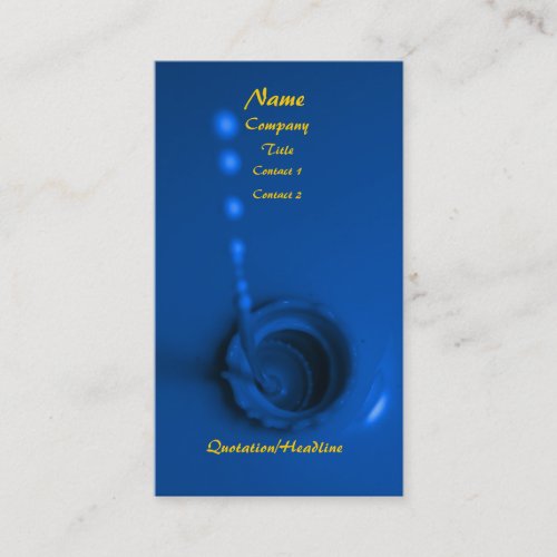 Blue Paint Business Cards