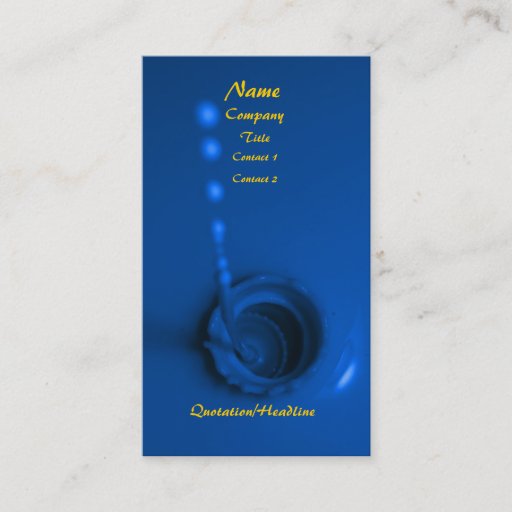 Customizable Blue Paint Business Cards