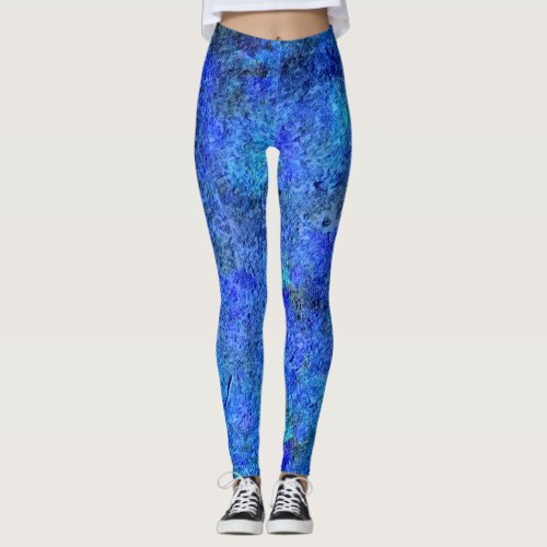 Blue Paint Splatter 2 Leggings