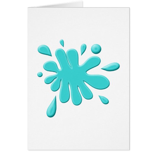 Blue Paint Splodge Cards (Front)