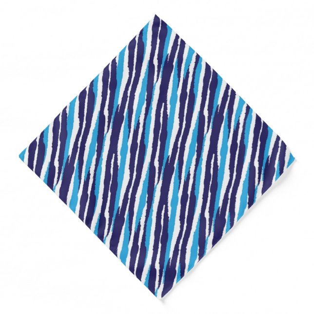 Blue Paint Strokes Bandana (Front)
