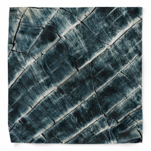 Blue Painted Wood Bandana