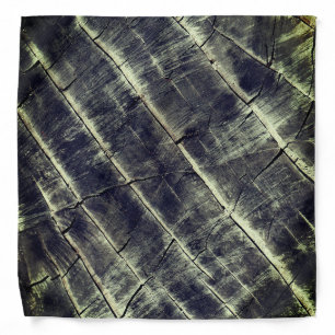 Blue Painted Wood Bandana