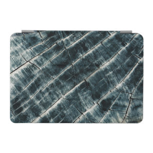Blue Painted Wood iPad Mini Cover