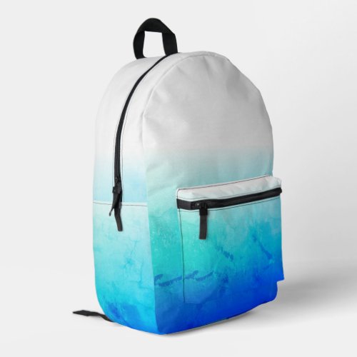 Blue Painted Wood Weathered Nautical  Printed Backpack