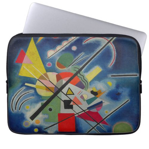 Blue Painting by Kandinsky Abstract Art Laptop Sleeve