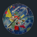 Blue Painting by Kandinsky Dart Board<br><div class="desc">Wassily Kandinsky,  one of the founding artists of Abstract Expressionism that emerged at the beginning of the 20th century,  attracted attention with her unique style that changed the art of the whole world.</div>