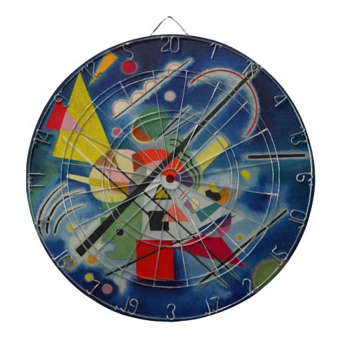 Blue Painting by Kandinsky Dart Board