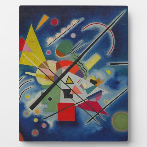 Blue Painting by Kandinsky Plaque