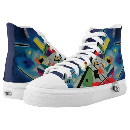 Blue Painting by Wassily Kandinsky High-Top Sneakers | Zazzle.com