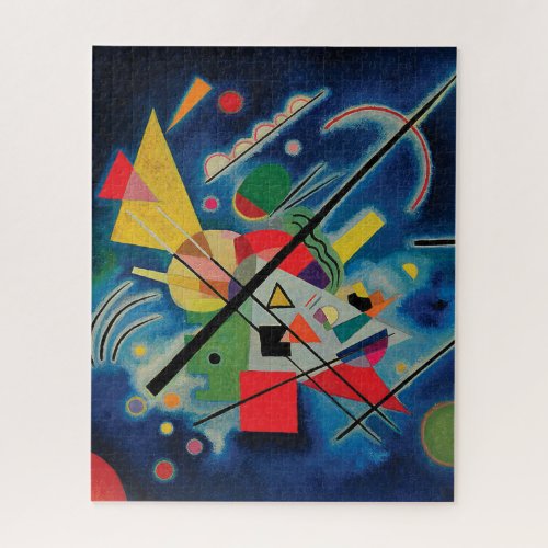 Blue Painting by Wassily Kandinsky Jigsaw Puzzle