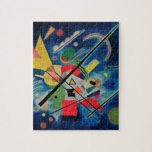 Blue Painting by Wassily Kandinsky Jigsaw Puzzle