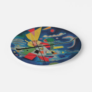 Blue Painting by Wassily Kandinsky Paper Plates