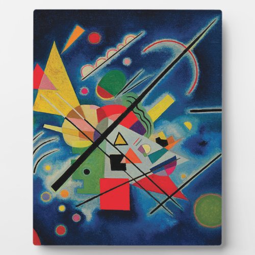 Blue Painting by Wassily Kandinsky Plaque