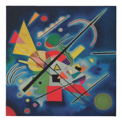 Blue Painting by Wassily Kandinsky Poster Faux Canvas Print