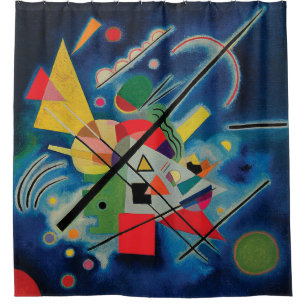 Blue Painting by Wassily Kandinsky Shower Curtain