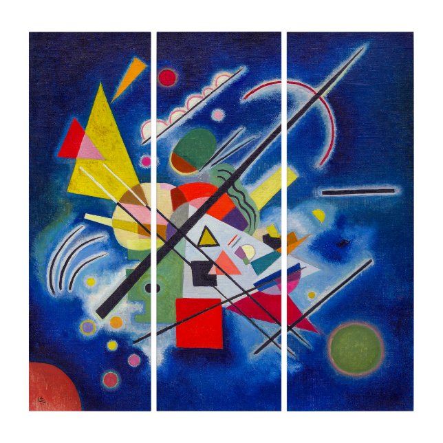 Blue Painting | Wassily Kandinsky | Triptych (Front)