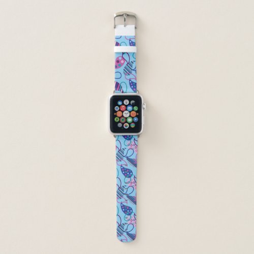Blue Paisley  Apple Watch Band