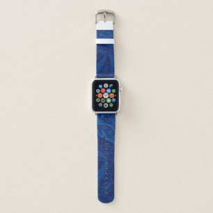 Blue paisley apple watch band