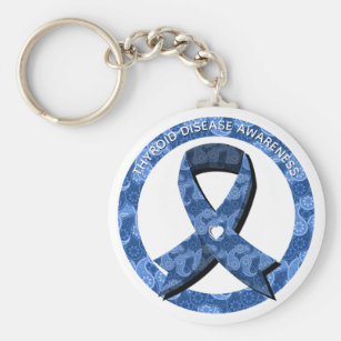 Apparel Accessories 12 Pieces Blue Awareness Ribbon Keychains 