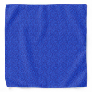 Blue Paisley Bandana
