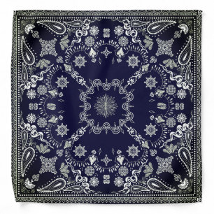 Blue Paisley Bandana