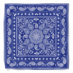 Blue Paisley Bandana