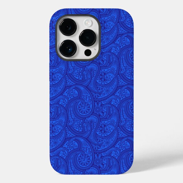 Blue Paisley Case-Mate iPhone Case (Back)