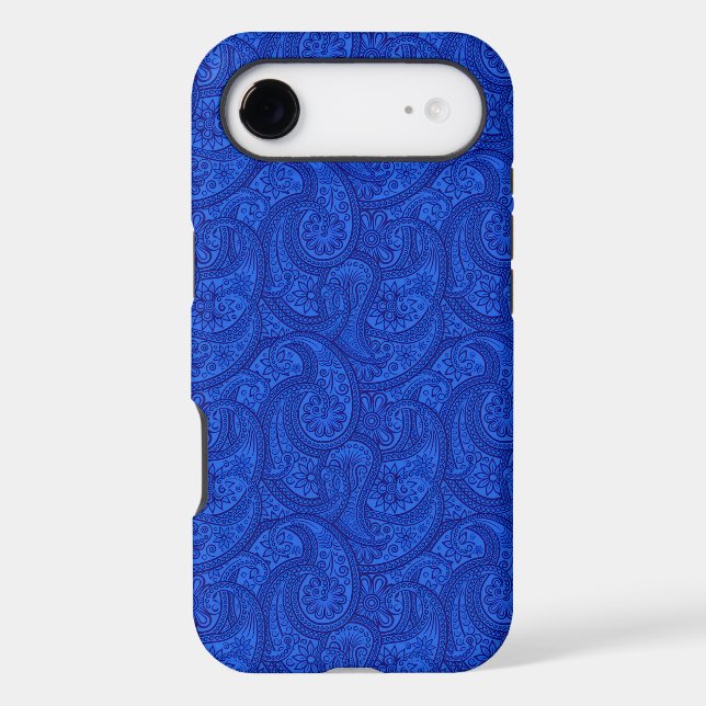 Blue Paisley iPhone Case (Back)