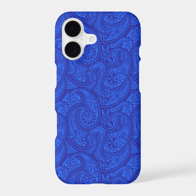 Blue Paisley iPhone Case (Back)