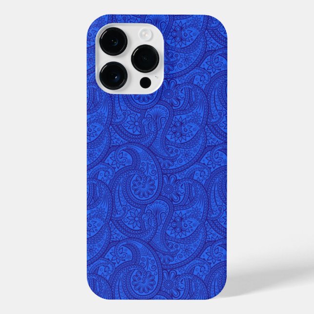 Blue Paisley iPhone Case (Back)